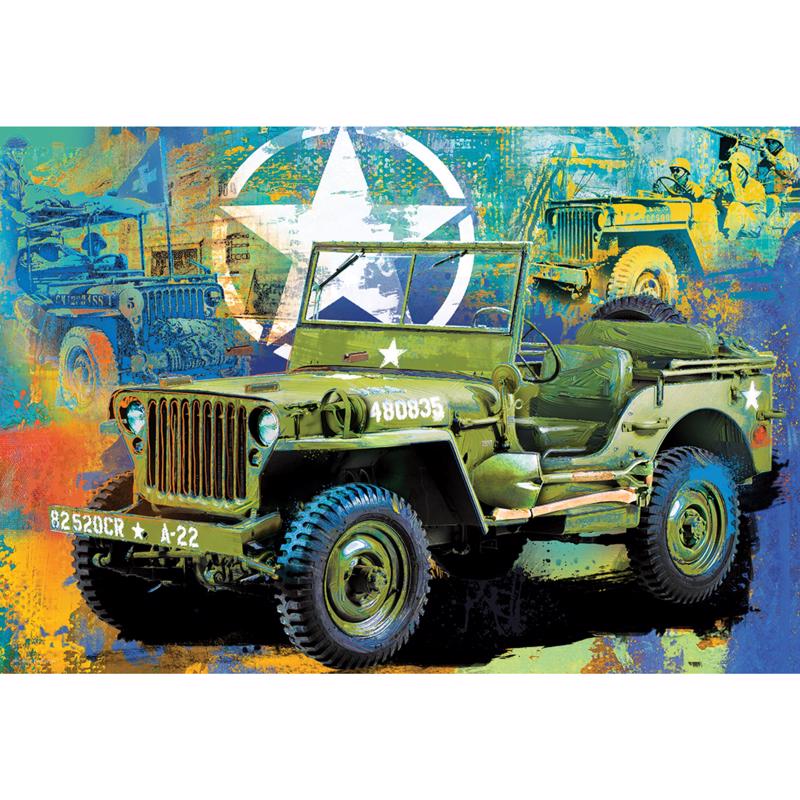 Eurographics Military Jeep Jigsaw Puzzle Multicolored 550 pc