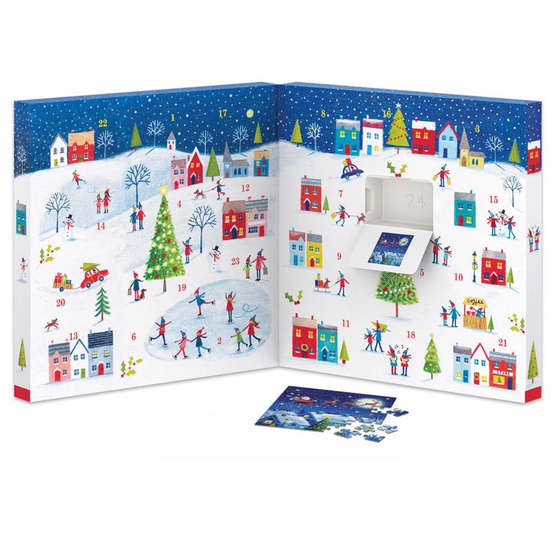Eurographics Christmas Advent Calendar Puzzle Multicolored 1200 pc