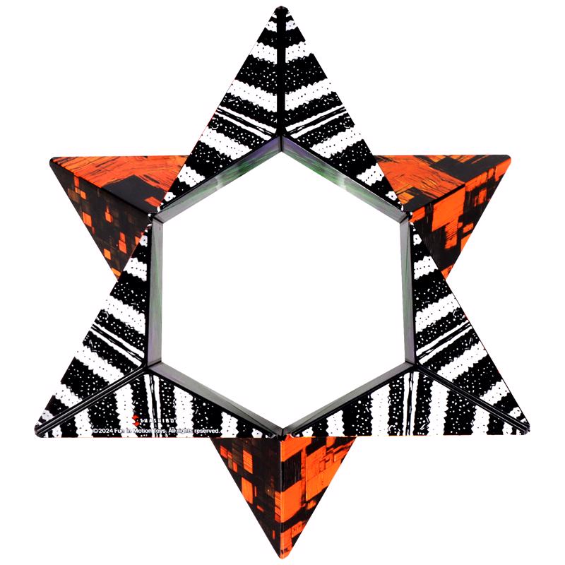 Shashibo Seasonal Series Spooky Magnetic Puzzle Cube Orange 12 pc
