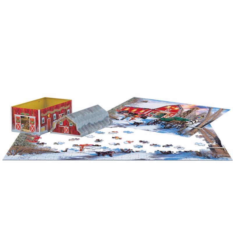 Eurographics Holiday Farm Tin Collectible Tins with Puzzles Multicolored 550 pc