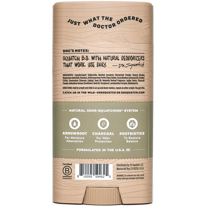 Dr. Squatch Deodorant 2.65 oz 1 pk
