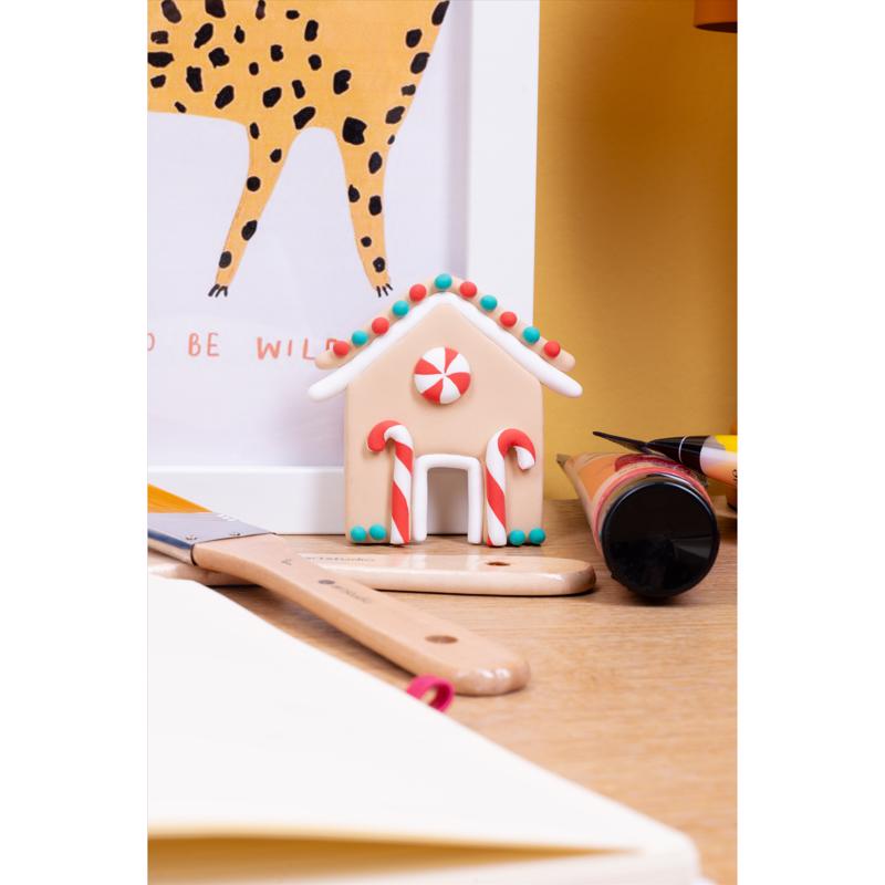 Fizz Make Your Own Gingerbread House Dough Craft Set Multicolored, Pack of 6
