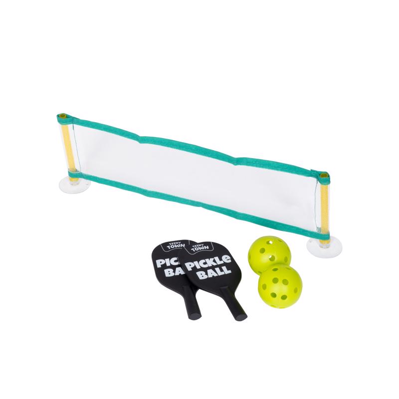 Fizz Teeny Town Pickle Ball Game Toy Multicolored, Pack of 6