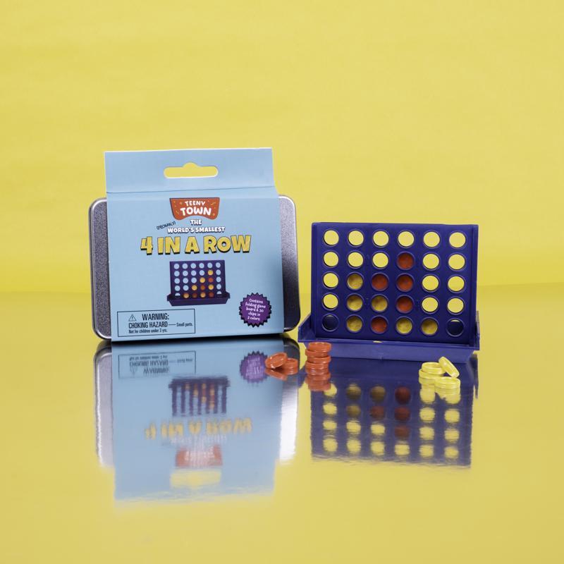 Fizz Teeny Town 4 in a Row Game Toy Multicolored, Pack of 6