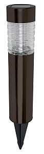 Boston Harbor 26090 Solar Bollard Light, NI-Mh Battery, AA Battery, 2-Lamp, Metal and Glass Fixture, Bronze