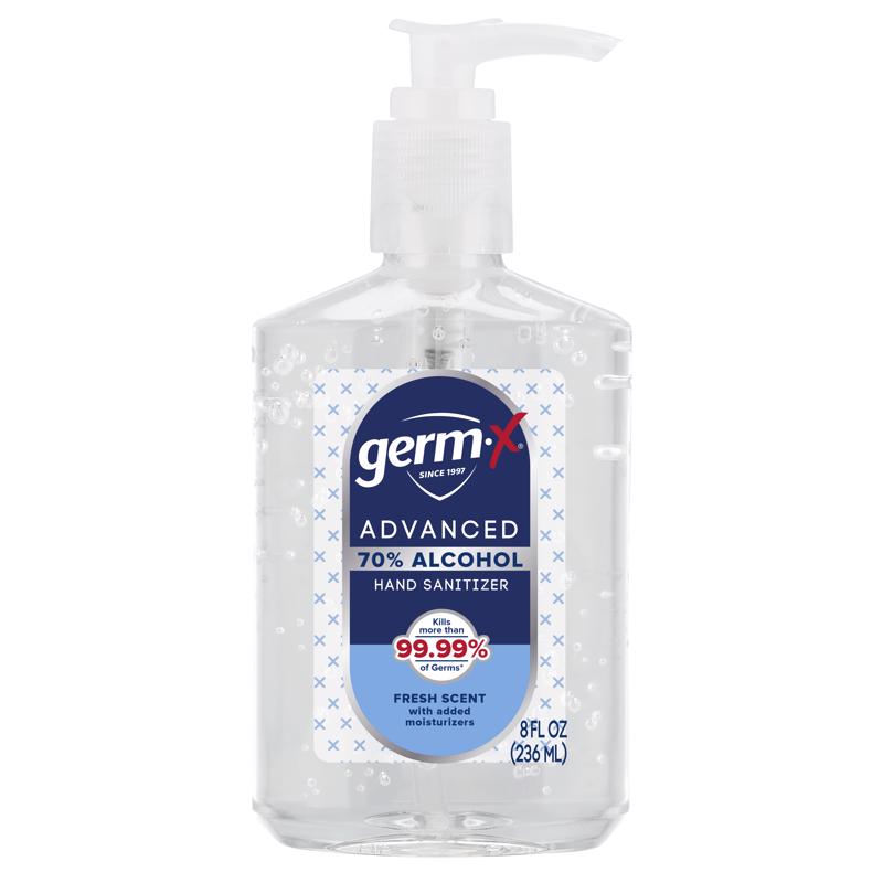 Germ-X Fresh Scent Liquid Advanced Hand Sanitizer 8 fl. oz., Pack of 6