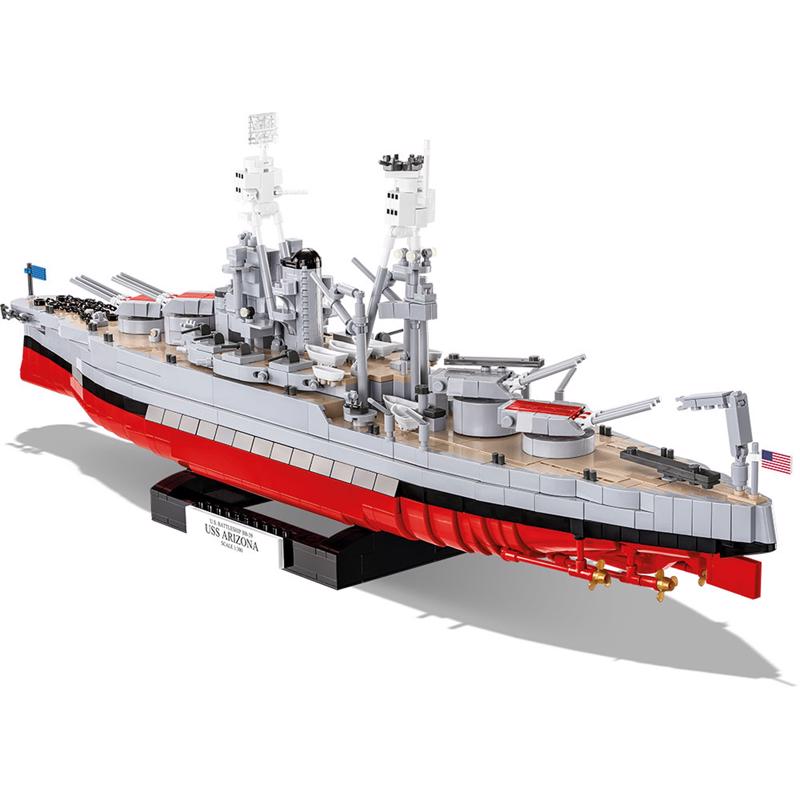 COBI World War II USS Arizona Battleship Block Set Multicolored 2046 pc