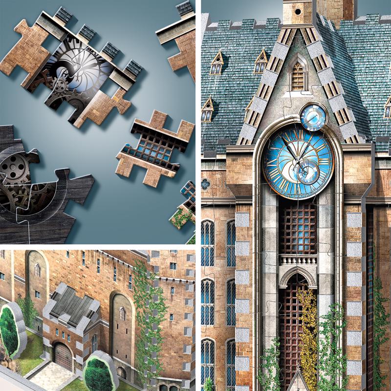Wrebbit3D Harry Potter The Clock Tower 3D Jigsaw Puzzle Multicolored 420 pc