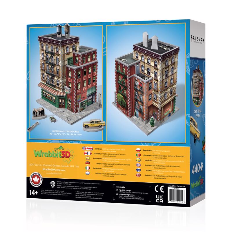 Wrebbit3D Friends Central Perk 3D Jigsaw Puzzle Multicolored 440 pc