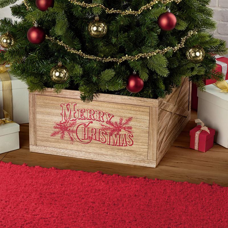 Dyno Merry Christmas Tree Crate 11 in., Pack of 4
