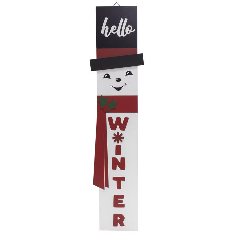 Dyno Multicolored Santa & Snowman Porch Sign 40 in., Pack of 6