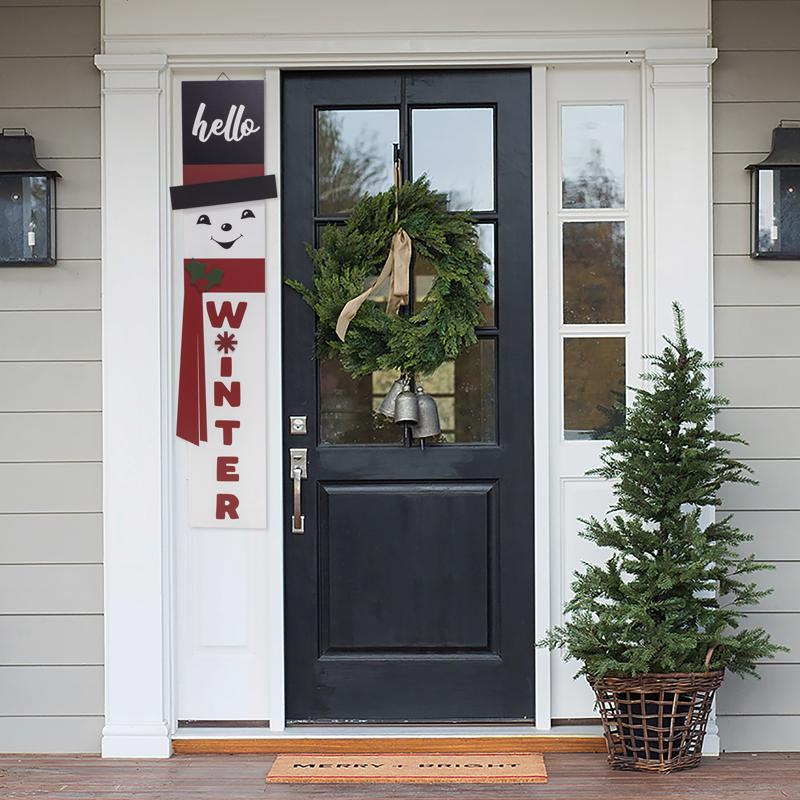 Dyno Multicolored Santa & Snowman Porch Sign 40 in., Pack of 6