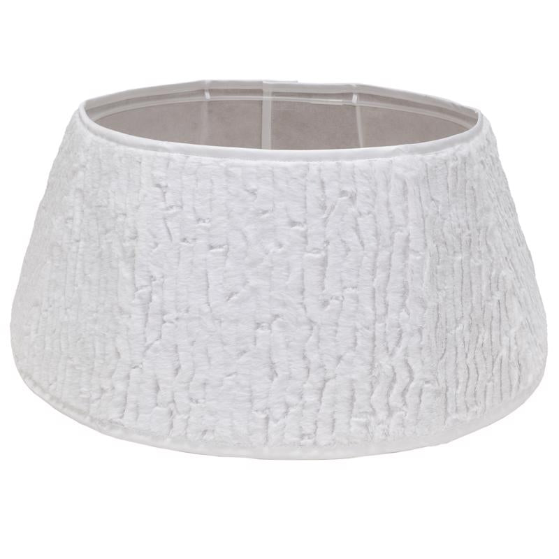 Dyno Ivory/White Faux Fur Tree Collar 11 in., Pack of 4