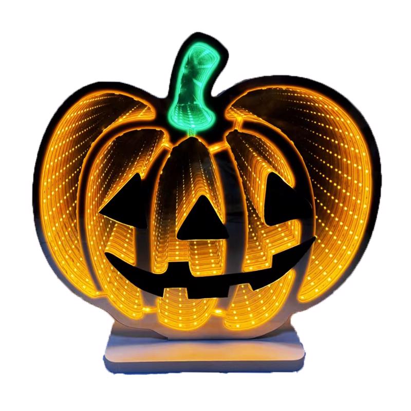 Celebrations Orange 192 ct 11.8 in. LED Prelit Pumpkin Halloween Decor, Pack of 4