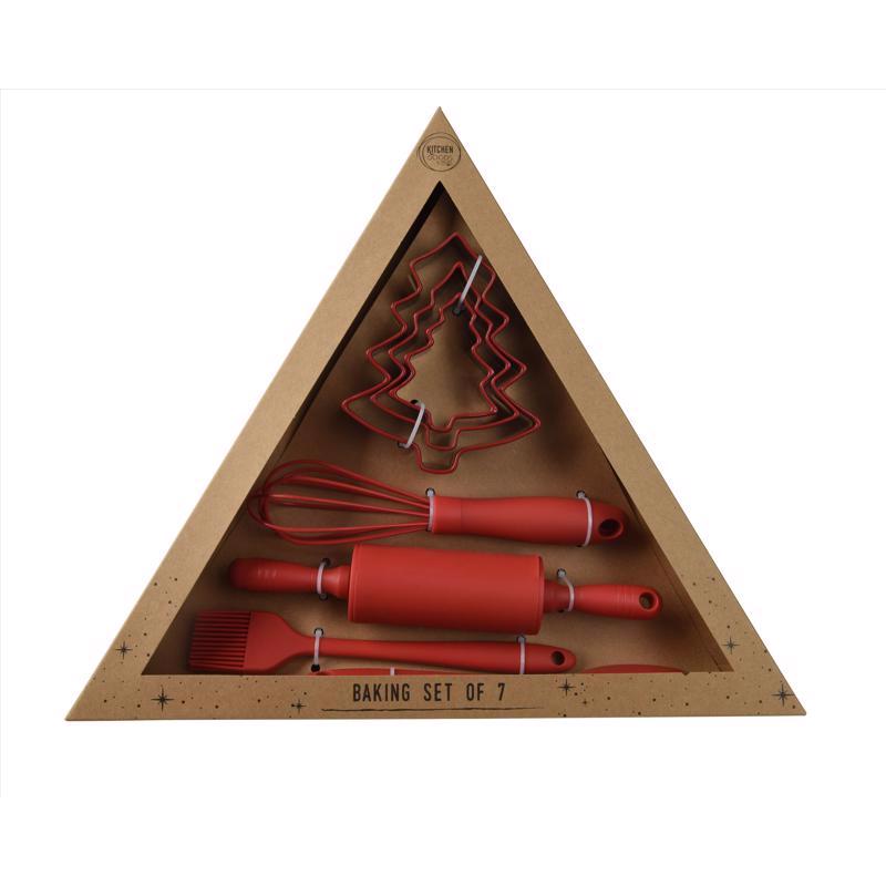 Decoris Red Baking set Table Decor, Pack of 6