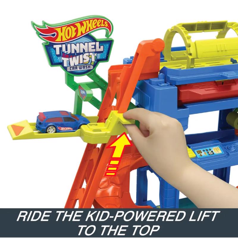 Hot Wheels City Tunnel Twist Car Wash Multicolored 18 pc