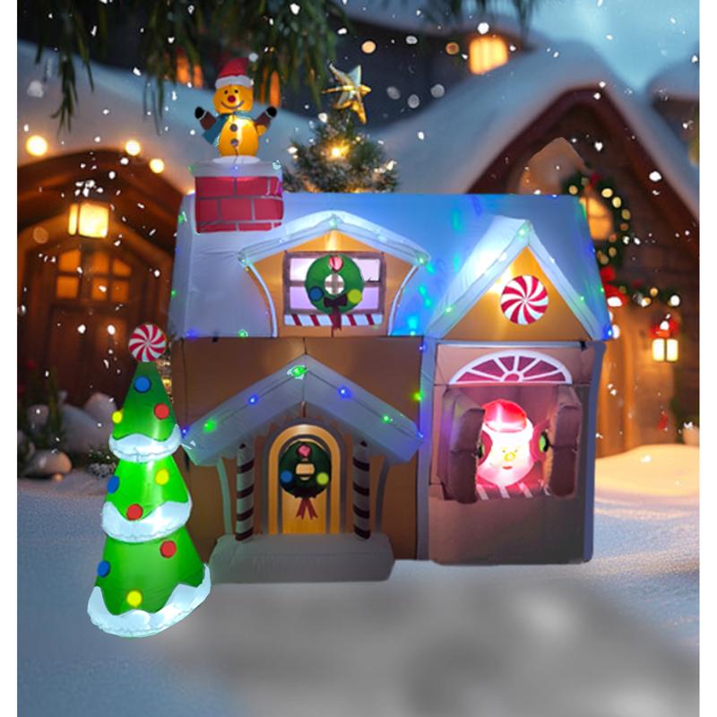 Omega Brite Gingerbread House 6 ft. Inflatable