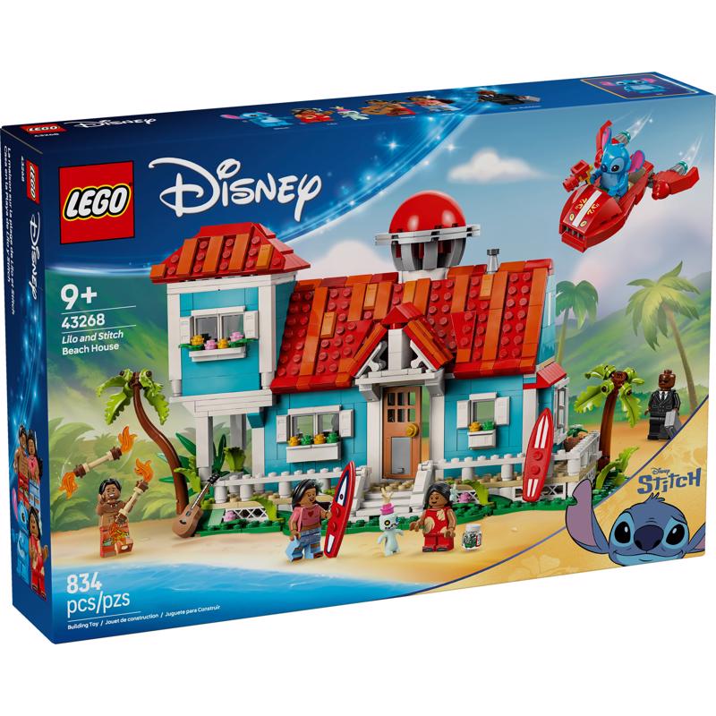 LEGO Disney Lilo and Stitch Beach House Building Set Multicolored