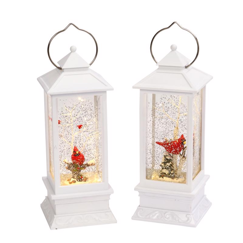 Gerson Multicolored Lighted Water w/ Cardinal Lantern 11 in., Pack of 6