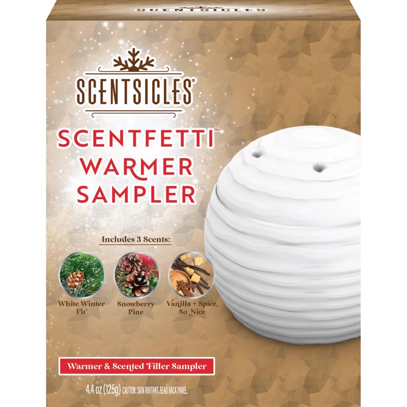 Scentsicles White Holiday Warmer Sampler Fragrance Fillers, Pack of 6