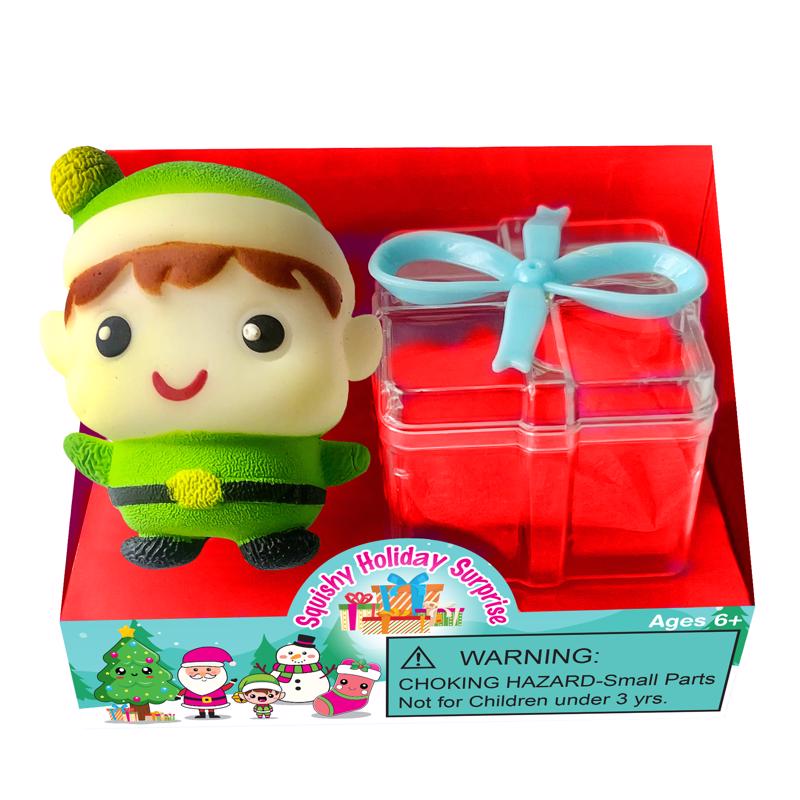 Zorbitz Holiday Surprise Squishy Fidget Toy Multicolored 1 pc, Pack of 12