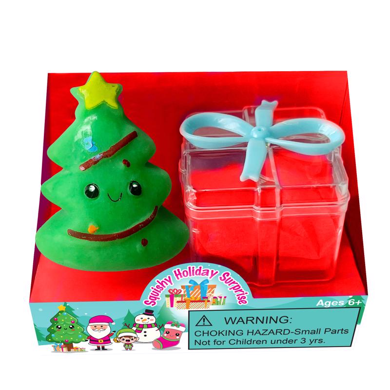 Zorbitz Holiday Surprise Squishy Fidget Toy Multicolored 1 pc, Pack of 12