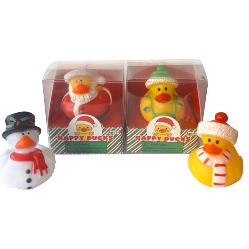 Zorbitz Happy Holiday Ducks Fidget Toy Multicolored, Pack of 12