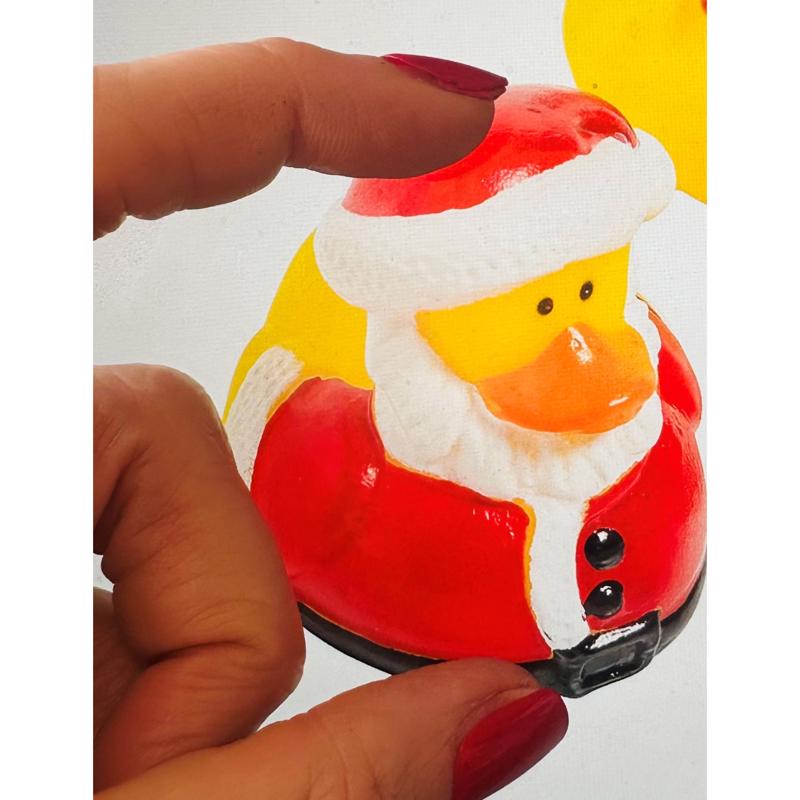 Zorbitz Happy Holiday Ducks Fidget Toy Multicolored, Pack of 12