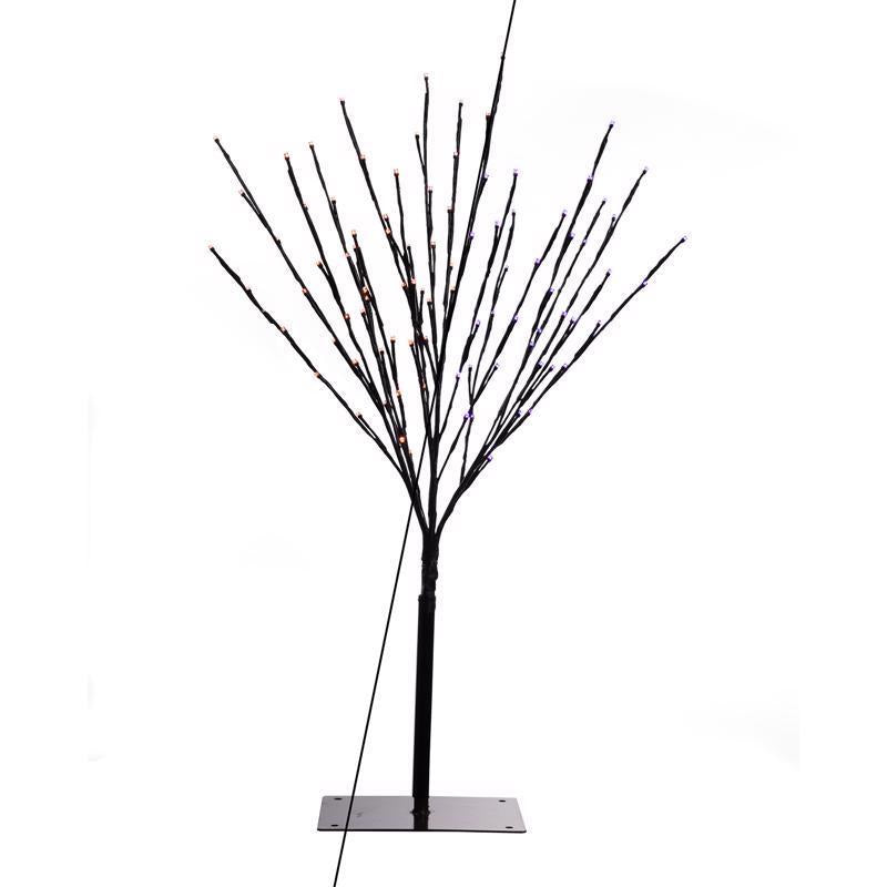 Celebrations Orange/Purple 32 in. LED Light Burst Halloween Decor, Pack of 6