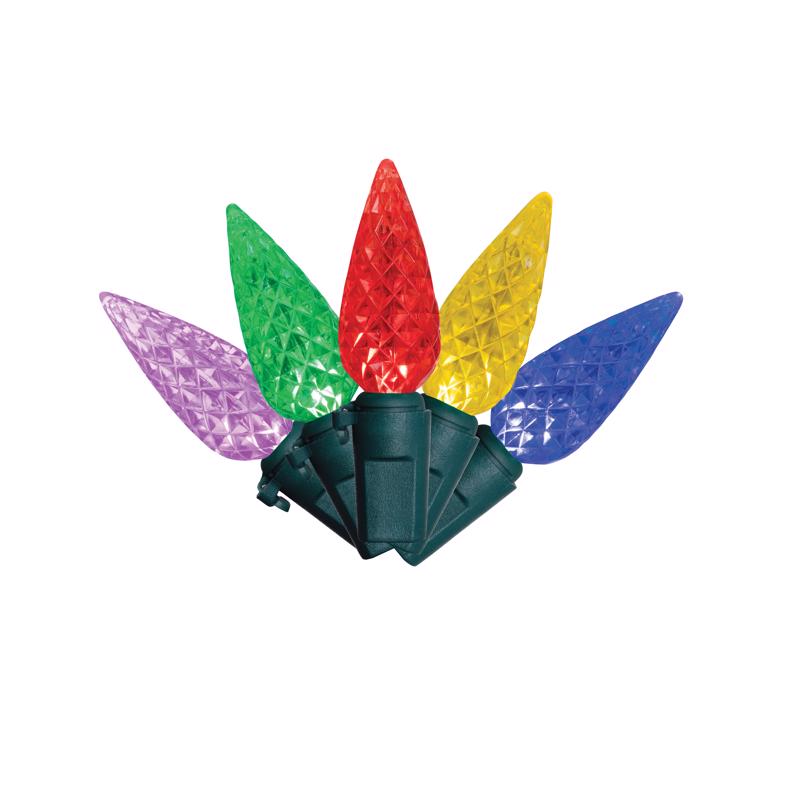 Celebrations Classic LED C6 Multicolored 300 ct String Christmas Lights 74.5 ft.