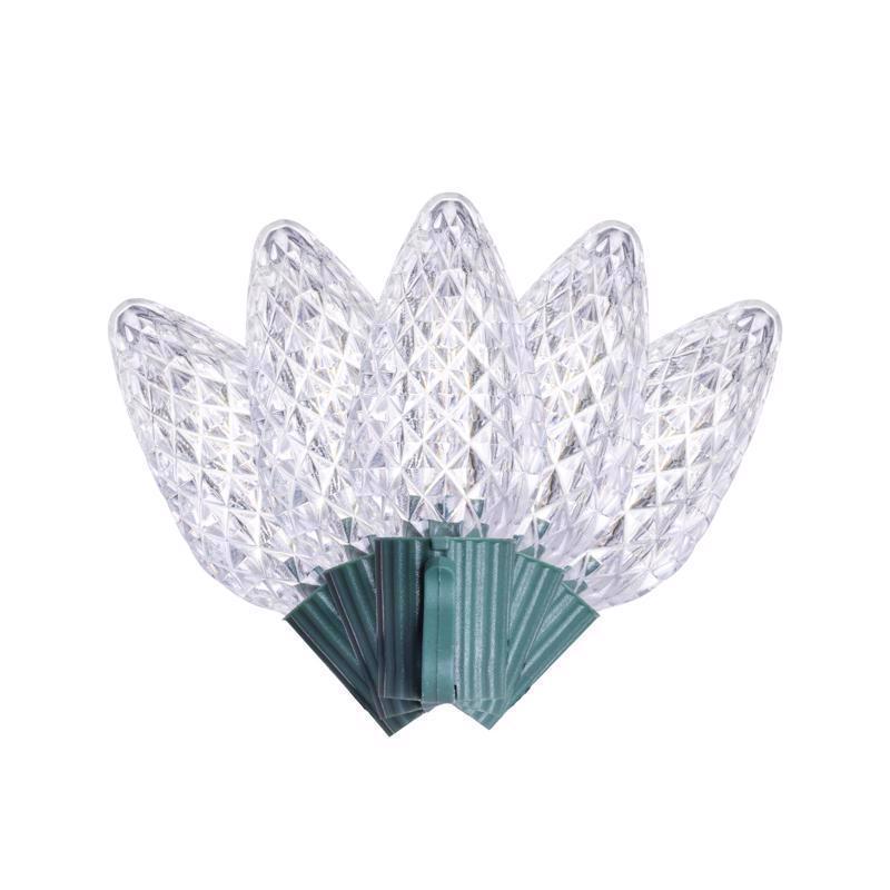 Celebrations Classic LED C9 Pure White 25 ct String Christmas Lights 16 ft.