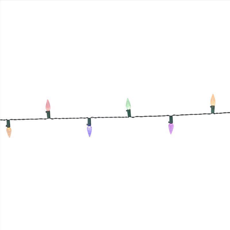 Celebrations Classic LED C6 Multicolored/Warm White 50 ct String Christmas Lights 16 ft.