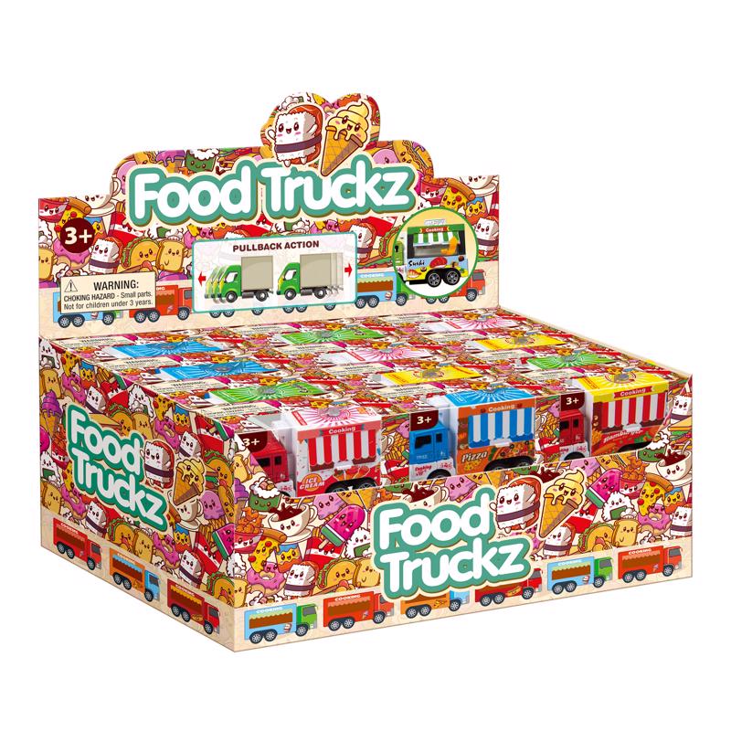 Playmaker Toys Food Truckz Multicolored, Pack of 24