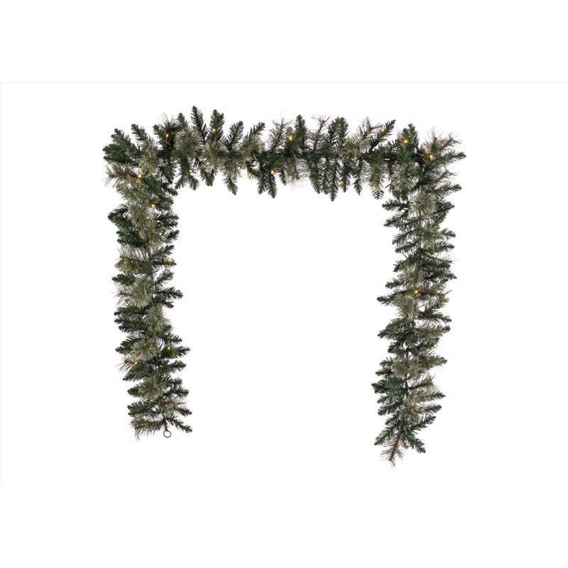 Celebrations 9 ft. L LED Prelit Multicolored Mixed Pine Garland
