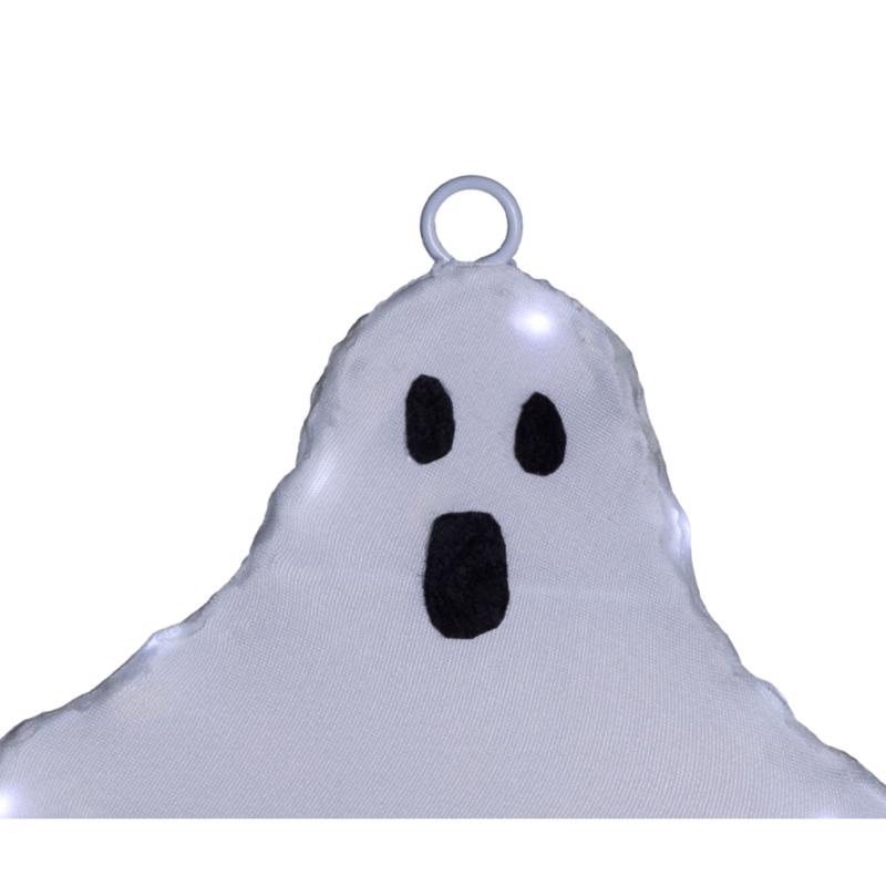 Celebrations Halloween White 16 in. LED 3 Ghost with stake Halloween Decor, Pack of 15