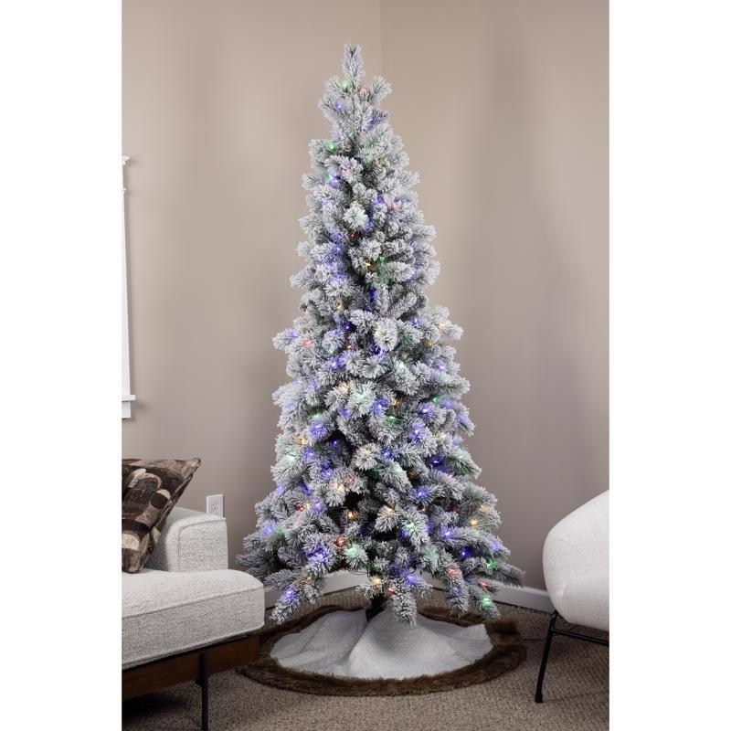 Holiday Bright Lights 7 ft. Slim LED 400 ct Arcadia Pine Color Changing Christmas Tree