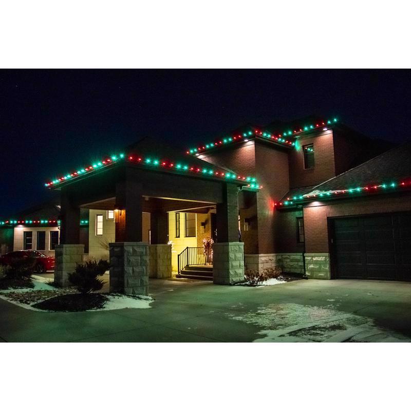 Holiday Bright Lights LED PS C9 Green 25 ct Christmas Light Bulbs