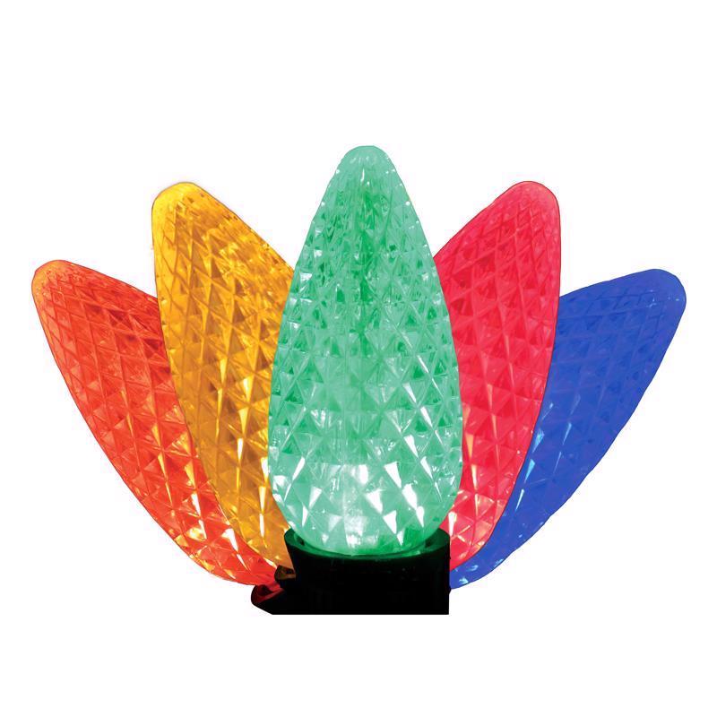 Holiday Bright Lights LED PS C9 Multicolored 25 ct Christmas Light Bulbs