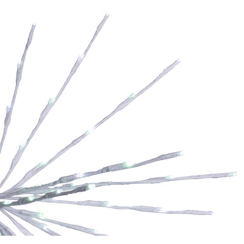 Celebrations LED Green/White Starlight Burst Deluxe Spearmint 24 in. Hanging Decor