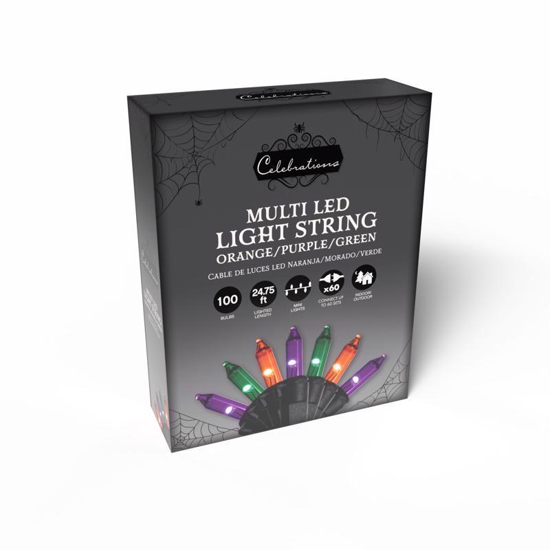 Celebrations Multicolored 100 ct LED Halloween String Lights