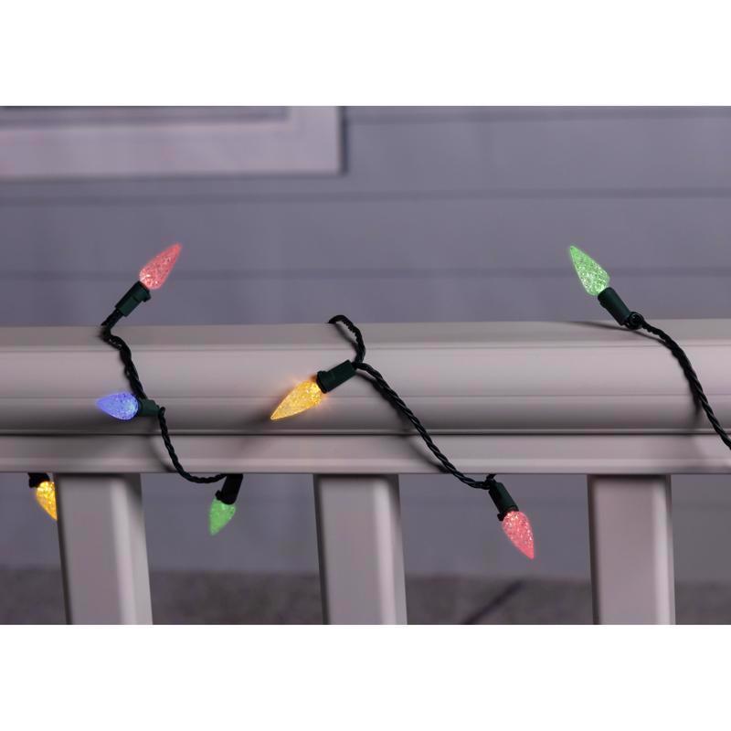 Celebrations Platinum LED C6 Multicolored/Warm White 50 ct String w/ Powerbank Christmas Lights