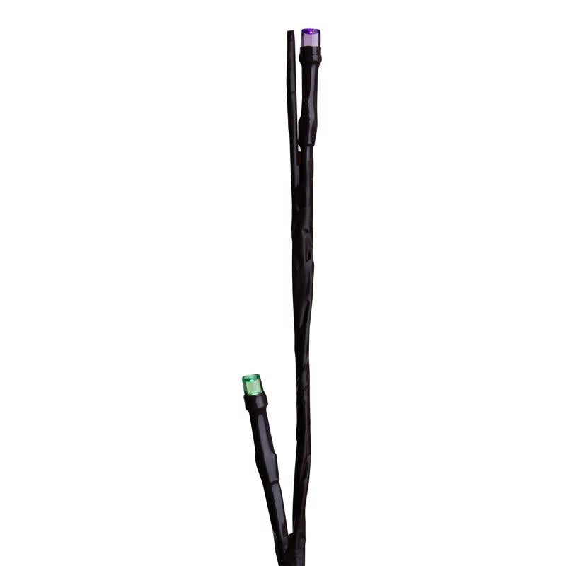 Celebrations Platinum LED Multi Rechargeable Twig 30 in. Garden Stake
