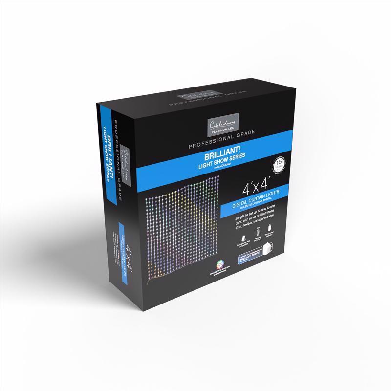 Celebrations Platinum LED RGBW 576 ct Christmas Lights 4 ft.