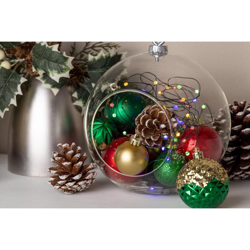 Celebrations LED Big Seed Cluster Multicolored 100 ct String Christmas Lights