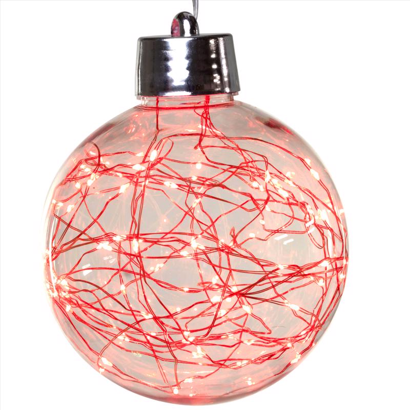 Celebrations LED RGWW Globe Ornament 6 in. Hanging Decor