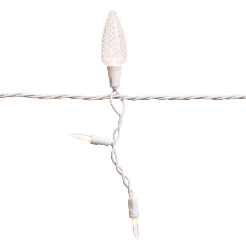 Celebrations Platinum LED C9 Warm White 70 ct Icicle Christmas Lights 9 ft.