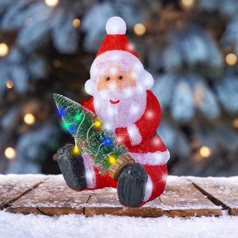 Lumineo LED Santa 20 in. Yard Decor