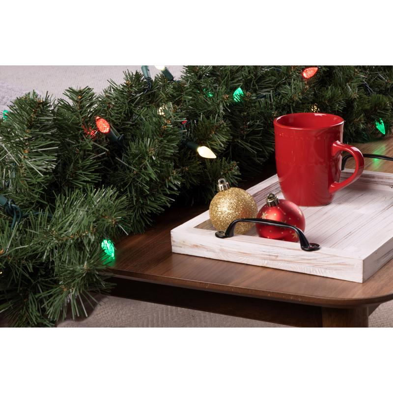 Celebrations Platinum LED C6 Red/Green/Pure White 50 ct String Christmas Lights