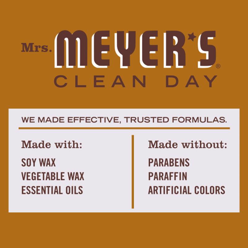 Mrs. Meyer's Clean Day White Acorn Spice Scent Candle 7.2 oz, Pack of 6