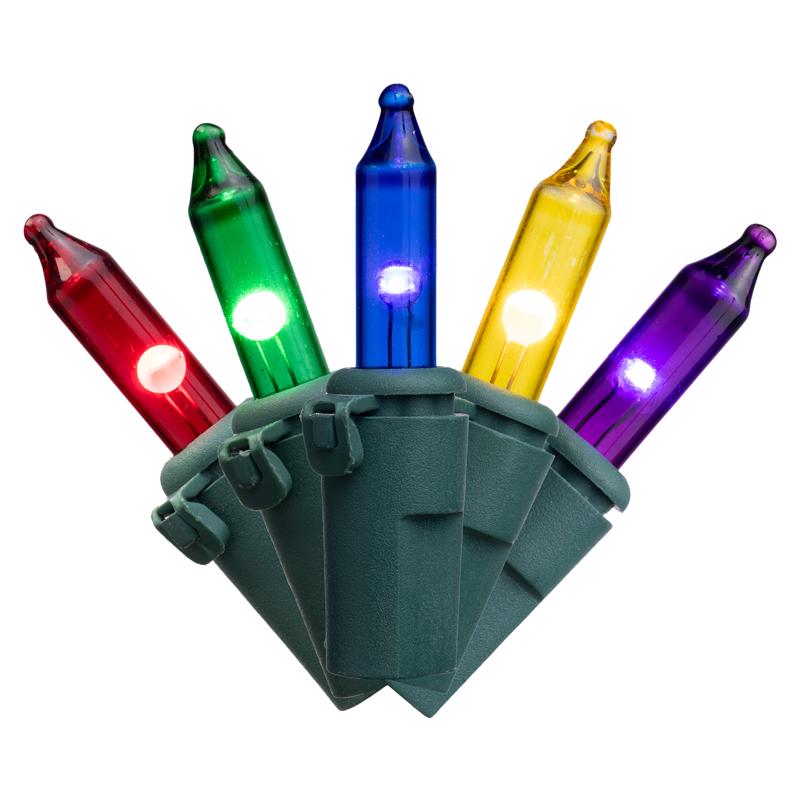 Celebrations LED T5 Multicolored 105 ct String Christmas Lights 26 ft.